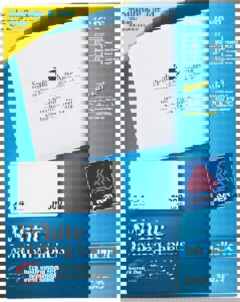 Label Maker Label: White, Paper, 4